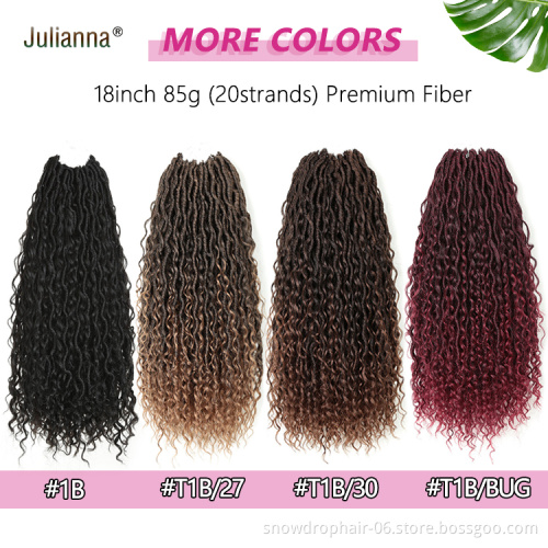 Julianna Synthetic Wavy Braiding Hair Extensions 14 18 22 Inch Bohemian Boho Goddess River Locs Hair